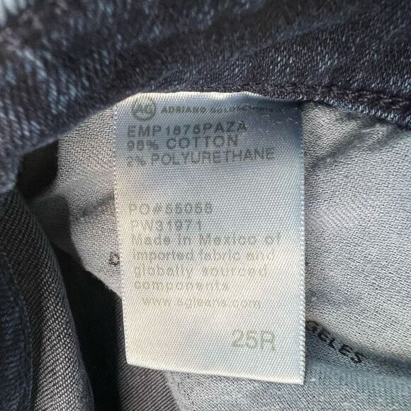 AG Adriano Goldschmied Jeans Womens Size 25R Mari High Rise Slim Straight Dark - Picture 4 of 11